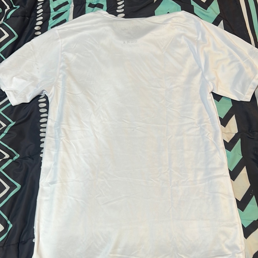 White polyester shirt